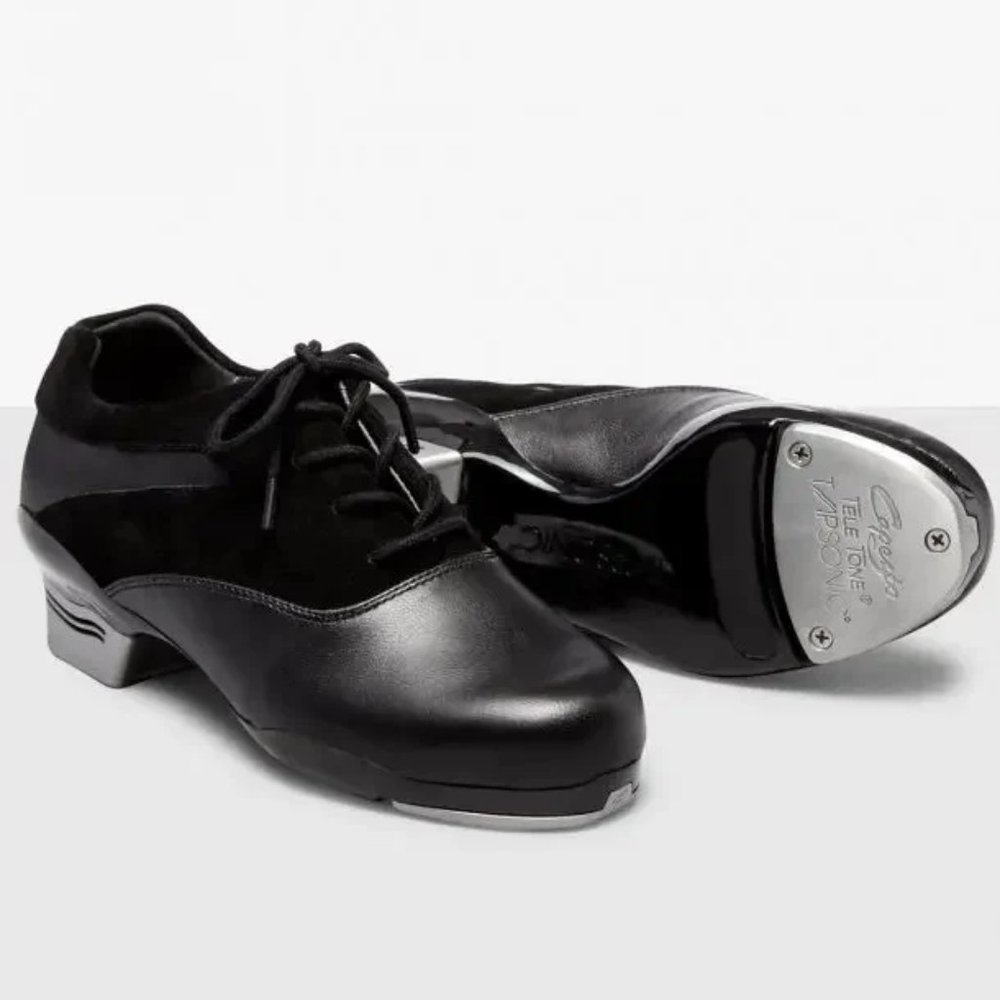 Capezio Tapsonic tap shoes black professional women's 13.5/men's 11.5 new